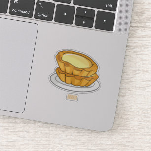 Sticker Illustration de la tarte à l'oeuf