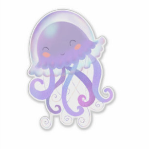 Sticker illustration de méduses
