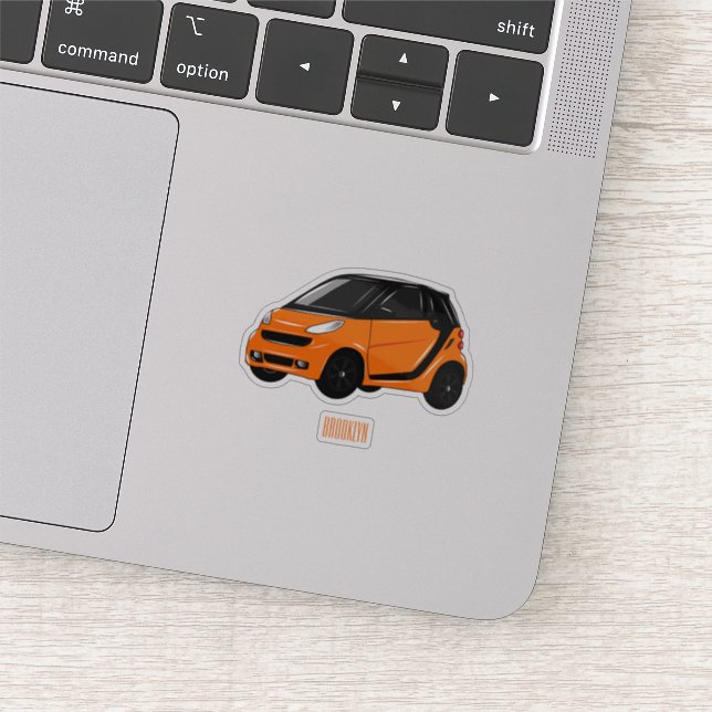 Sticker Illustration de micro-voiture (Détail)