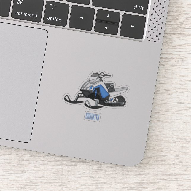 Sticker Illustration de motoneige (Détail)