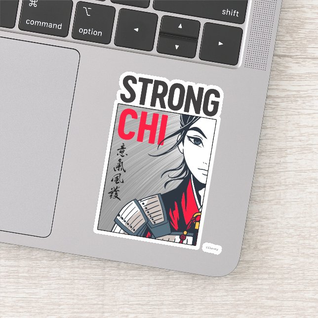 Sticker Illustration de Mulan "Strong Chi" (Détail)