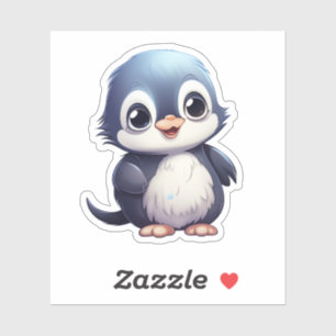 Sticker Illustration de pingouin de dessin