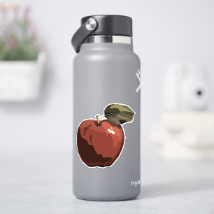 Sticker Illustration de pomme rouge