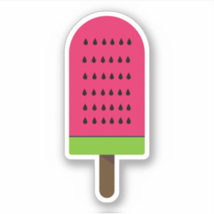Sticker Illustration de Popsicle Watermelon