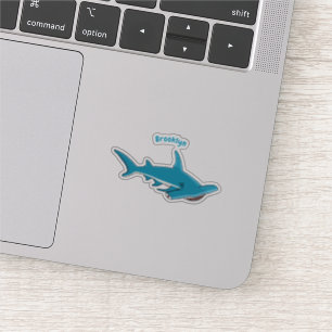Sticker Illustration de requin marteau