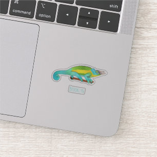 Sticker Illustration du caméléon de Jackson