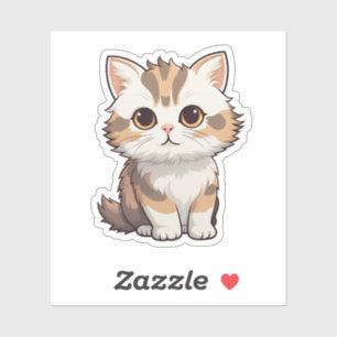 Sticker Illustration du chat de dessin