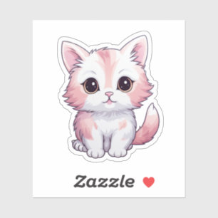 Sticker Illustration du chat de dessin