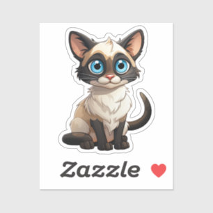 Sticker Illustration du chat de dessin