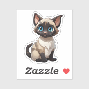 Sticker Illustration du chat de dessin
