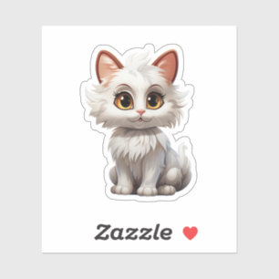 Sticker Illustration du chat de dessin