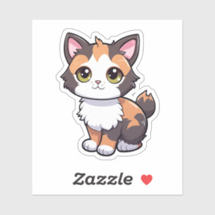 Sticker Illustration du chat de dessin
