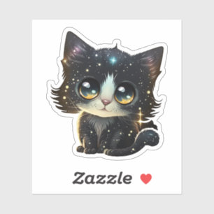 Sticker Illustration du chat de dessin