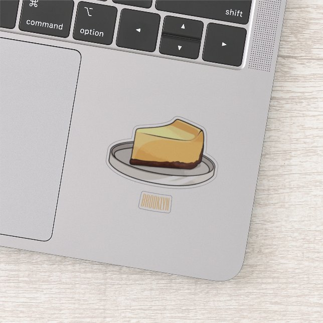Sticker Illustration du dessin animé Cheesecake (Détail)