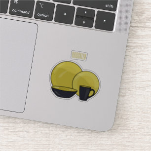 Sticker Illustration du jeu de produits de table
