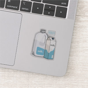 Sticker Illustration du lait