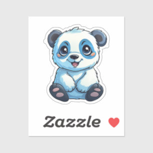 Sticker Illustration du panda de dessin