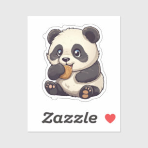 Sticker Illustration du panda de dessin