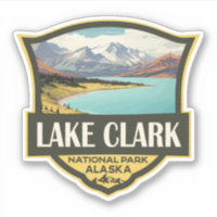 Illustration du parc national du lac Clark Art voy