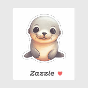 Sticker Illustration du sceau de dessin