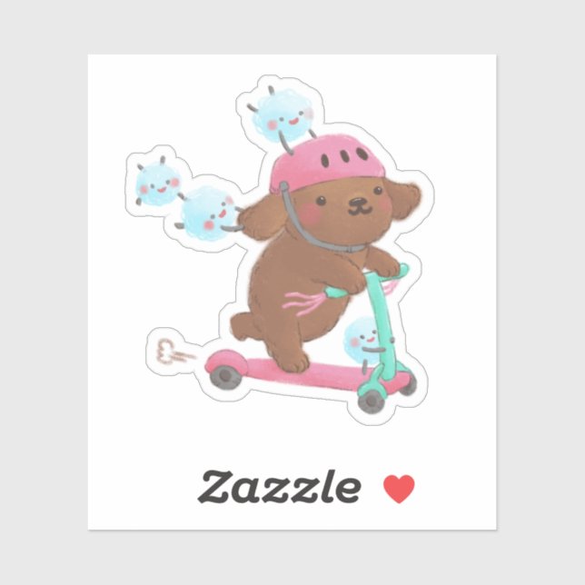 Sticker Illustration Faisons Rouer (Feuille)
