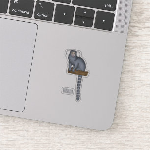Sticker Illustration marmoset commune