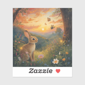 Sticker Illustrations & Vecteurs de Lapin Amour Papillon C