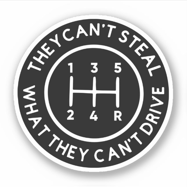 Sticker Ils ne peuvent pas voler ce qu'ils ne peuvent pas  (Devant)