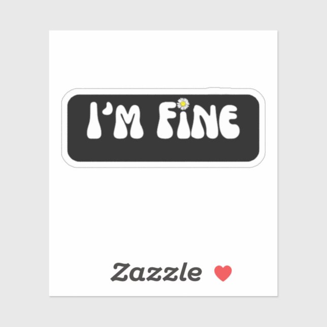 Sticker Im Fine Retro (Feuille)