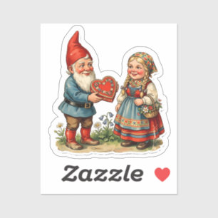 Sticker Image de carte postale ancienne - NAIN DE JARDIN 4