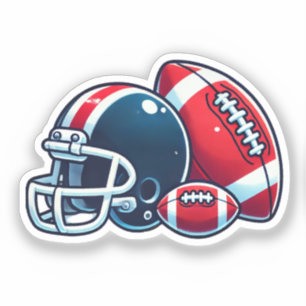 Sticker Image du casque de balle de football