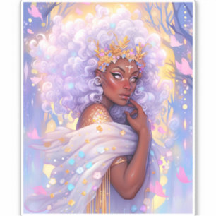 Sticker Imaginaire femme Art Africain Américain