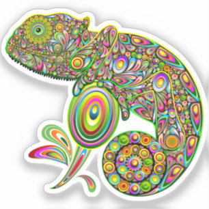 Sticker Imaginaire psychédélique de Chameleon