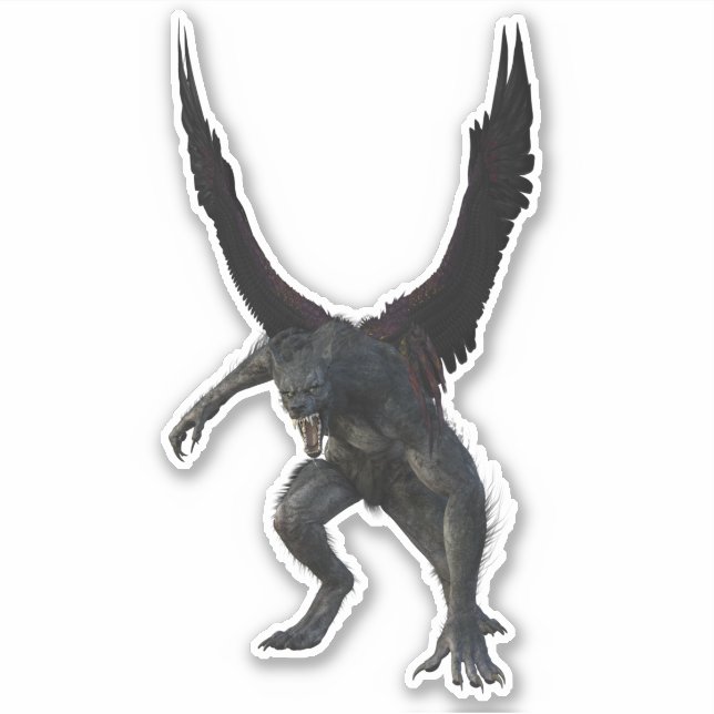 Sticker Imaginaire volant Werewolf (Devant)