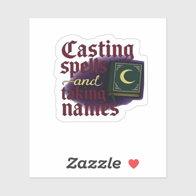 Sticker Imaginaire Whimsigoth - Forêts mystiques, Lunes et (Feuille)