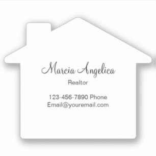 Sticker immobilier classique Étiquette forme de ma