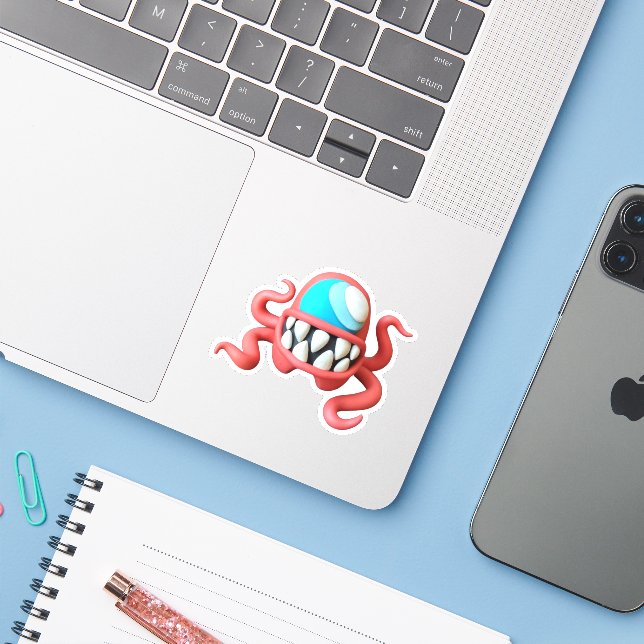 Sticker Imposteur Parmi nous (Ordinateur portable avec iPhone)
