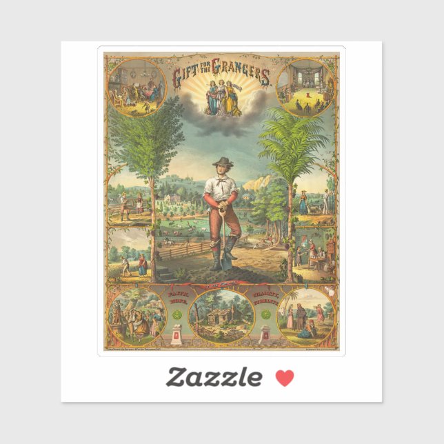 Sticker Impression promotionnelle Pour Membres Grange (Feuille)