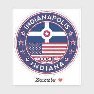 Sticker INDIANAPOLIS, Indiana