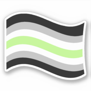 Sticker Indicateur agender Pride Wavy