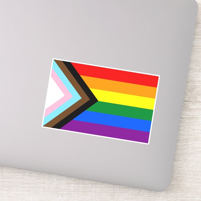 Sticker Indicateur de fierté de progression LGBTQ+ (Détail)