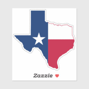 Sticker Indicateur de forme du contour du Texas