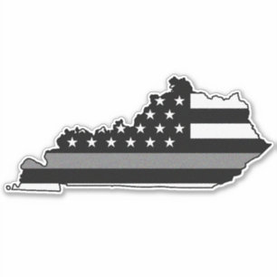 Sticker Indicateur de ligne gris mince Kentucky