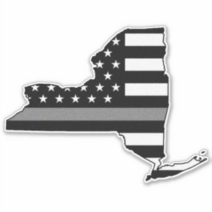 Sticker Indicateur de ligne gris mince New York
