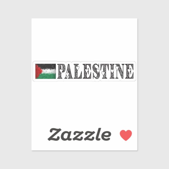 Sticker indicateur de palestine cardiaque v11 (Feuille)