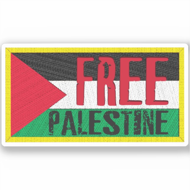 Sticker indicateur de palestine cardiaque v16 (Recto)