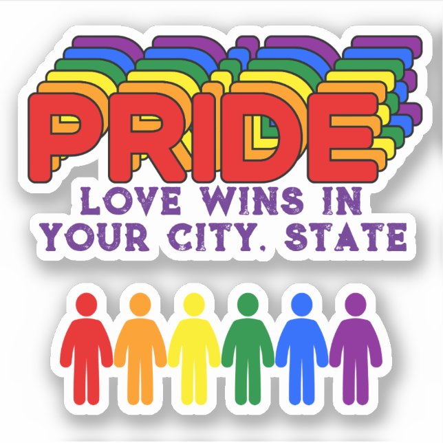 Sticker Indicateur PRIDE (Devant)