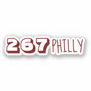 Sticker Indicatif régional 267 - Philly