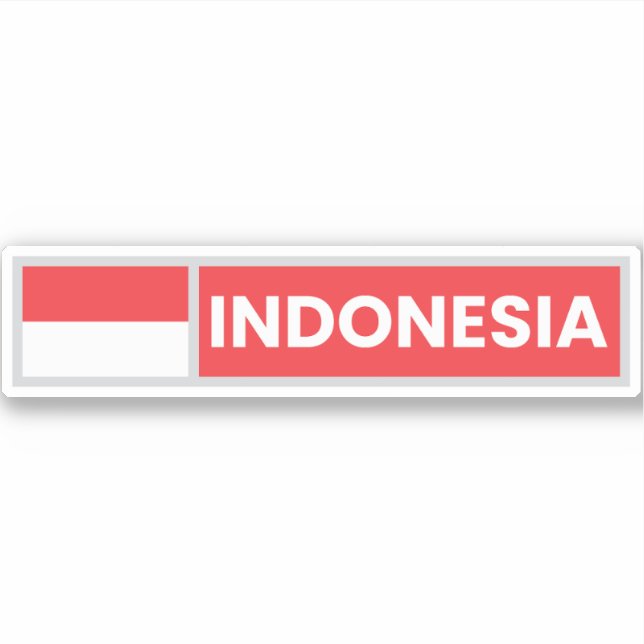 Sticker Indonesia National Flag (Devant)