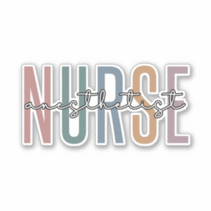 Sticker Infirmière anesthésiste CRNA Cadeaux pour anesth